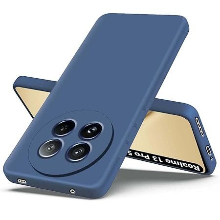 Realme 13 Pro 5G | Camera Bump Protection | Matte Soft Silicon Flexible | All Side Shock Proof Rubberised Case Cover (Blue)