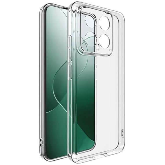 Xiaomi 14 5G | Raised Bumps for Camera & Screen Protection | Clear Soft Silicone Back Case Cover (Transparent)