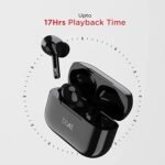 boAt Airdopes 163 Wireless Earbuds with Massive Playback of upto 17 Hour, IPX5 Water & Sweat Resistance, IWP Technology, Type C Interface (Black)