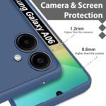 Samsung Galaxy A06 | Matte Soft Silicon Flexible | Camera Bump Protection | All Side Shock Proof Rubberised (Blue)