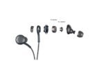 Earphones for Panasonic Eluga Ray 700 Earphones Original Like Wired in-Ear Headphones Stereo Deep Bass Head Hands-Free Headset with Built in-line Mic, 3.5mm Jack (AK17, Black)