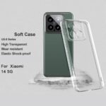 Xiaomi 14 5G | Raised Bumps for Camera & Screen Protection | Clear Soft Silicone Back Case Cover (Transparent)