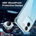 Ultra Clear Soft Silicone Back Cover for iQOO Z7 Pro/Vivo T2 Pro (Transparent)