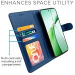 OnePlus Nord CE 4 5G Flip Cover Leather Finish | Inside TPU with Card Pockets | Wallet Stand and Shock Proof (Blue)