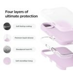 iPhone 16 Case, Premium Liquid Silicone Case, Full Body Protective Cover, Shockproof (Light Lilac)