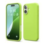 iPhone 16 Case, Premium Liquid Silicone Case, Full Body Protective Cover, Shockproof (Lime Green)