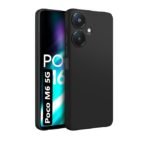 Poco M6 5G | Matte Soft Silicon Flexible | Camera Bump Protection | Shock Proof Rubberised (Back)