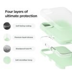 iPhone 16 Case, Premium Liquid Silicone Case, Full Body Protective Cover, Shockproof (Soft Mint)