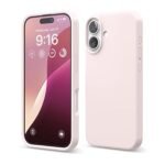 iPhone 16 Case, Premium Liquid Silicone Case, Full Body Protective Cover, Shockproof (Lovely Pink)