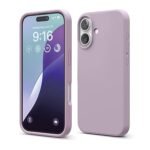 iPhone 16 Case, Premium Liquid Silicone Case, Full Body Protective Cover, Shockproof (Soft Purple)