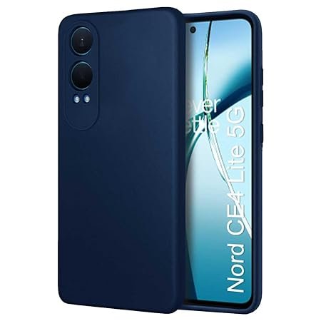 OnePlus Nord CE4 Lite 5G / 1+Nord CE 4 Lite Case Soft Silicon Flexible Back Case Cover Silicone (Blue)