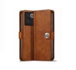 Flip Cover Back Case for iQOO Z7 Pro/Vivo T2 Pro 5G | Genuine Leather Finish | Inbuilt Pockets & Stand | Flip (Brown)