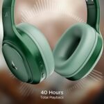 boAt Rockerz 430 w/ 40mm Drivers, Beast Mode w/ 40ms Latency, 40hrs Playback, ENx Tech, Voice Assistant, BTv5.4, Bluetooth Headphones (Green)