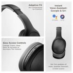 boAt Rockerz 460 Wireless Over Ear Headphones w/Up to 30hrs Playtime, 40mm Drivers, Beast™ Mode, ENx™, Dual Pairing, BT v5.2, Instant Voice Assistant, Adaptive Fit (Black)