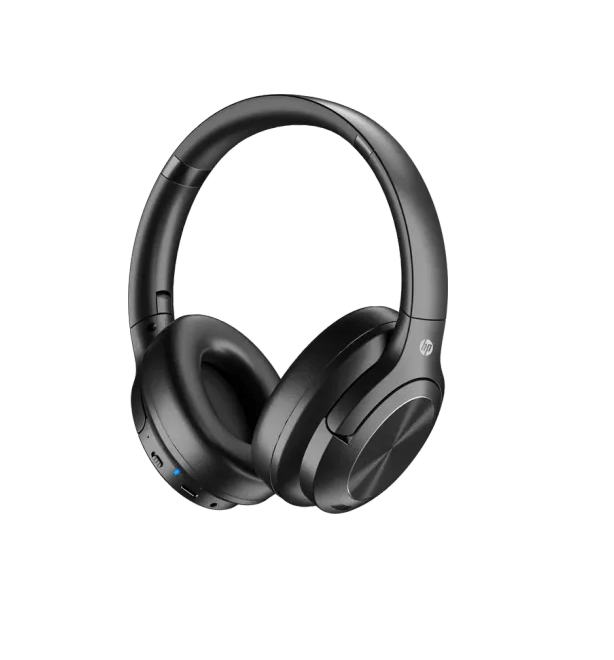 HP H300 Bluetooth Headset with Mic (Active Noise Cancellation, Over Ear, Black)