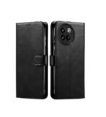 Flip Cover Back Case Cover for Xiaomi 14 Civi 5G | Flexible | Leather Finish | Card Pockets Wallet & Stand  (Black)