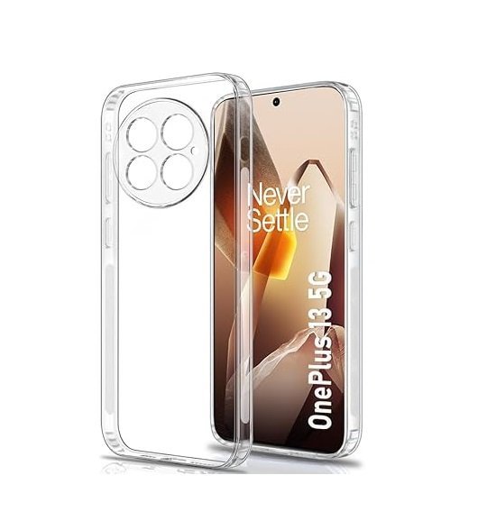 Back Cover Case for OnePlus 13 5G | Ultra Clear Soft Case |  Slim & Protective Cover (Transparent)