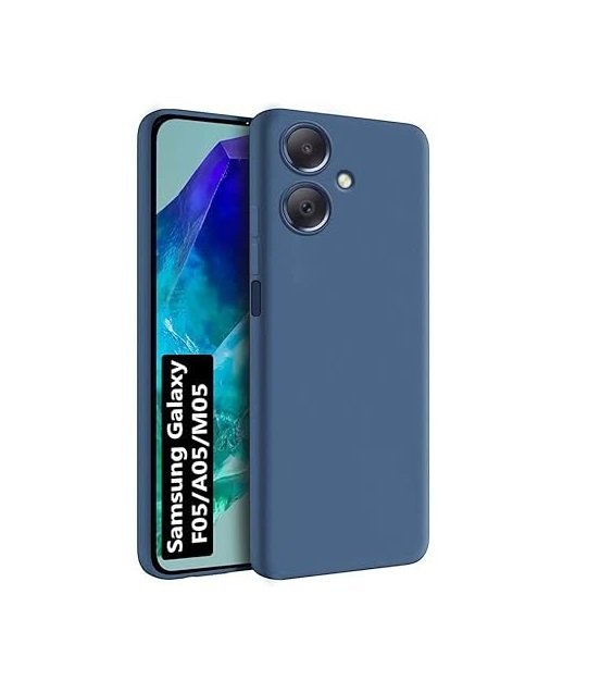 Back Cover for Samsung Galaxy F05 / M05 / A05 | Camera Bump Protection (Silicone Blue)