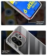 Transparent Back Case Cover for Tecno Pop 9 5G | Tecno Spark 30C 5G | Full Device & Camera Protection Shockproof (Transparent)