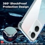 Back Cover Case for iQOO Z9 Lite/Vivo T3 Lite 5G/Vivo Y18/Y18e/Y03/Y28s/Y37 | Shockproof Soft TPU Case (Transparent)