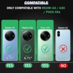 Back Cover Case for Mi Redmi A3 / A3X / Poco C61 | Shockproof Soft TPU Case (Transparent)