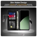 Flip Cover Back Case Cover for Xiaomi 14 Civi 5G | Flexible | Leather Finish | Card Pockets Wallet & Stand  (Black)