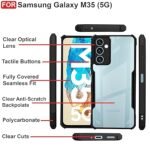 Samsung Galaxy M35 Camera Protection Shockproof Clear Back Bumper Eagle Back (Eagle)