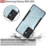 Samsung Galaxy M35 Camera Protection Shockproof Clear Back Bumper Eagle Back (Eagle)