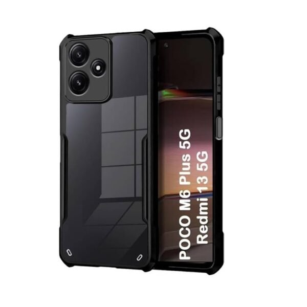 Mi Redmi 13 5G / Poco M6 Plus 5G| Shock Proof Design & 360 Degree Protection| Transparent Case - Eagle