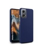 Back Cover for Motorola Moto G34 5G | Moto G45 5G | Ultra Thin Lightweight Design & Camera Protection | Soft Matte (Silicone Blue)