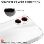 Back Cover Soft Case for Samsung Galaxy M05 / A05 / F05 | Best Camera Protection (Silicone, Transparent)