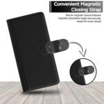 Flip Cover Leather Finish | Samsung Galaxy A05 / M05 / F05 | Wallet Stand and Shock Proof (Flip, Black)