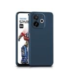 Tecno Pop 9 5G /Spark 30c 5G Case Soft Silicon Flexible Back Case Cover (Silicone Blue)