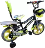 NEXOVA 14T LITTLE BLASTER CARRIER DELUXE(FLORO GREEN) FOR 3 TO 4 YEARS KIDS 14 T BMX Cycle (Single Speed, Green, Rigid)