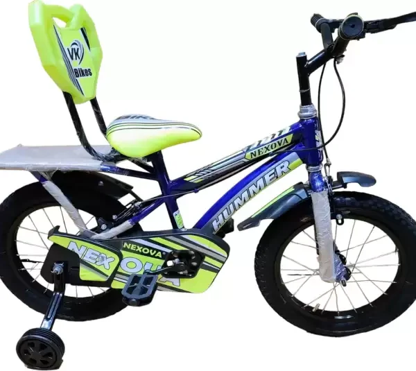 NEXOVA 16T V.K TOPPER CARRIER TUBELESS (BLUE) FOR 4 TO 6 YEARS KIDS 16 T BMX Cycle (Single Speed, Blue, Rigid)