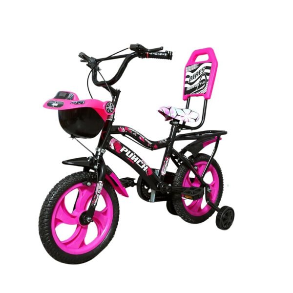 ROFIX Rofixbikes PUNCH B PINK 14T  Road Cycle with Training Wheels (SEMI-Assembled) for Boys and Girls Ideal for Age Group