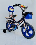 NEXOVA Bicycle 14 T Stich (PVC) Sky-Blue for 2 to 4 Year Kids Baby (Blue)