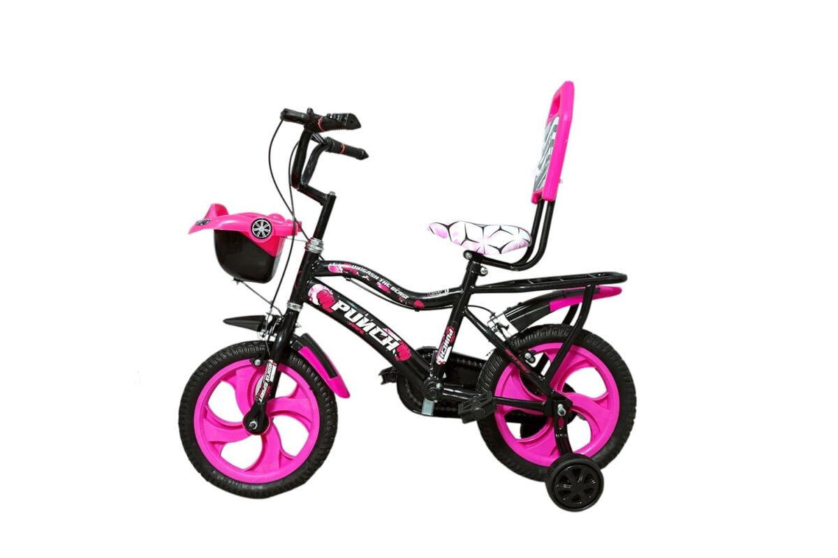 ROFIX Rofixbikes PUNCH B PINK 14T  Road Cycle with Training Wheels (SEMI-Assembled) for Boys and Girls Ideal for Age Group