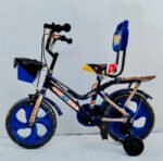 NEXOVA Bicycle 14 T Stich (PVC) Sky-Blue for 2 to 4 Year Kids Baby (Blue)