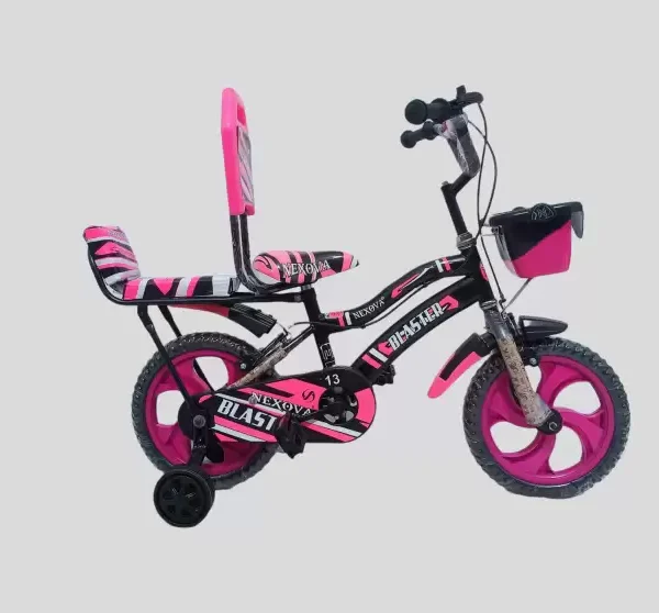 NEXOVA BICYCLE 14 T BLASTRE DOUBLE SEAT PRO (PINK) 14 T BMX Cycle (Single Speed, Pink, Black, Rigid)