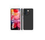 Vivo T3X (5G) Back Cover Case, Liquid Silicone Cover, Full Body Protective Cover (Silicone Black)