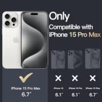 Silicone Bumper Case for iPhone 15 Pro Max (Purple) | Camera Lens (Black) | Matte Finish Back Membrane screen Guard (Pack Of 3) Combo