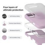 iPhone 16 Pro Max Case, Premium Liquid Silicone Case, Shockproof (Silicone, Purple)